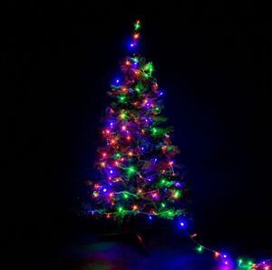 Voltronic 39457 Vianočné LED osvetlenie 20 m - farebné 200 LED - zelený kábel