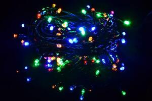 Nexos 28389 Vianočné LED osvetlenie - 10 m, 100 MAXI LED diód, farebné