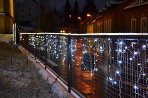 Nexos 41714 Vianočný dážď - 5 m, 144 LED, teple biely, s časovačom