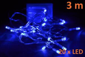 Nexos 806 Vianočné LED osvetlenie 3 m - modré, 20 diód
