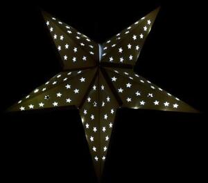 Nexos 32546 Vianočná dekorácia - hviezda s časovačom - 60 cm, 10 LED, biela