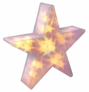 Nexos 33205 Vianočná hviezda s 3D efektom - 35 cm, 20 LED, teplá biela