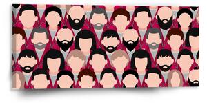Sablio Obraz Money heist Anonymné tváre - 110x50 cm