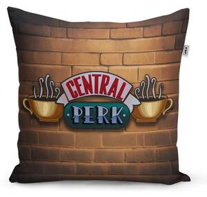 Sablio Vankúš Seriál Priatelia CENTRAL PERK Tehly - 40x40 cm