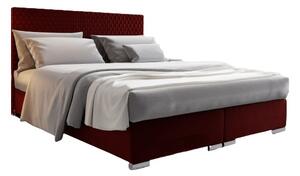 Manželská posteľ 140 cm Harlan (červená) (s roštom, matracom a úl. priestorom). Vlastná spoľahlivá doprava až k Vám domov. 1026018