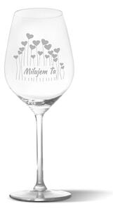 Sablio Pohár na víno Milujem ťa 2 49 cl