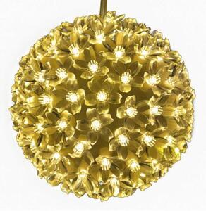 Nexos 5973 Vianočná dekorácia - LED svetelná guľa - teple biela