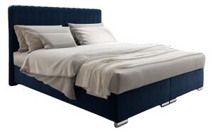 Manželská posteľ 160 cm Penarth (tmavomodrá) (s roštom, matracom a úl. priestorom). Vlastná spoľahlivá doprava až k Vám domov. 1026050