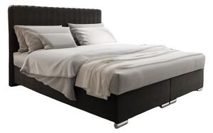 Manželská posteľ 140 cm Penarth (čierna) (s roštom, matracom a úl. priestorom). Vlastná spoľahlivá doprava až k Vám domov. 1026040