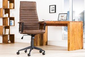 Kancelárska stolička Lazio High starožitná hnedá