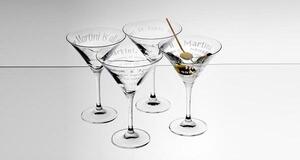 IVV - 8055.4 Sklenené poháre na Martini IVV Romancing Martini (set 2 ks)