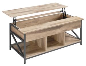 KONFERENČNÝ STOLÍK, hnedá, čierna, kov, kompozitné drevo, 120/60/48 cm MID.YOU - Stolíky do obývačky, Online Only