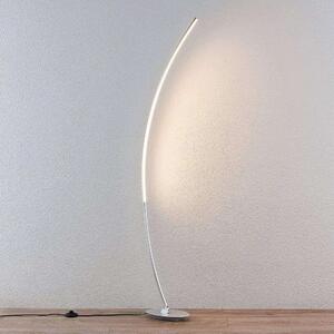 Lindby - Nalevi LED Stojaca Lampa Brushed Silver Lindby - Lampemesteren