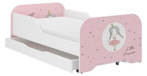 Detská posteľ KIM - PRINCEZNÁ 140x70 cm + MATRAC