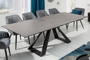 Jedálenský stôl Concord 180-230cm keramický antracit