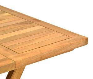 Divero 34944 Záhradný drevený skladací stolík výška 50 cm