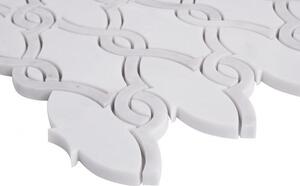 DUNIN - Manorial Carrara White Herald Mramorová mozaika DUNIN (27,5 x 30 cm / 1 ks)