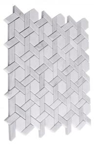 DUNIN - Manorial Carrara White Armor Mramorová mozaika DUNIN (30 x 29 cm / 1 ks)