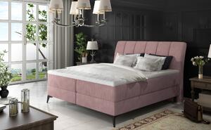 Elegantná box spring posteľ Andalusie 180x200, ružová