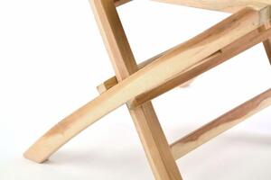 Divero Hantown 41004 Sada 2 ks záhradná stolička skladacia z masívneho tíkového dreva