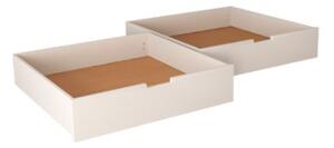 Zásuvky pod posteľ DAVID 98,8x94x21 cm - 2 ks - biely