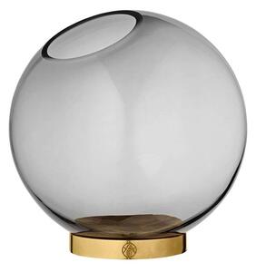 AYTM - Globe vase w. stand Ø21 Black/Gold AYTM - Lampemesteren