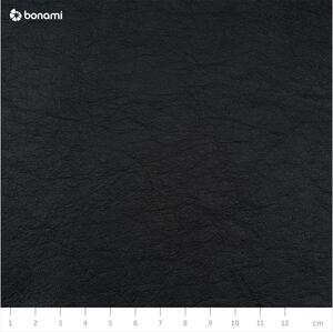 Čierna kožená pohovka MESONICA Puzo, 240 cm