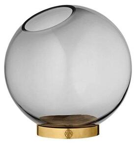 AYTM - Globe vase w. stand Ø10 Black/Gold AYTM - Lampemesteren