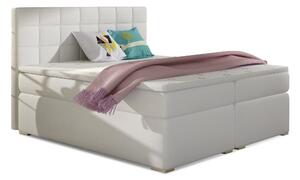 Manželská posteľ Boxspring 180 cm Abbie (biela) (s matracmi). Vlastná spoľahlivá doprava až k Vám domov. 1027428