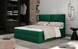 Manželská posteľ Boxspring 145 cm Alyce (zelená) (s matracmi). Vlastná spoľahlivá doprava až k Vám domov. 1027435