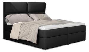 Manželská posteľ Boxspring 145 cm Alyce (čierna) (s matracmi). Vlastná spoľahlivá doprava až k Vám domov. 1027437