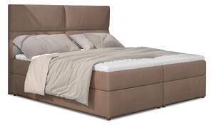 Manželská posteľ Boxspring 145 cm Alyce (hnedá) (s matracmi). Vlastná spoľahlivá doprava až k Vám domov. 1027440
