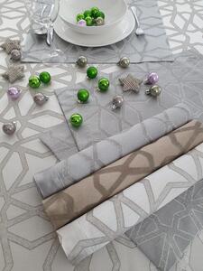 Sviatočný obrus - štóla na stôl - biela perleť, viac rozmerov