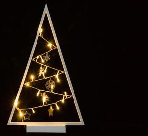 Nexos 57415 Svetelná dekorácia biela - Vianoce - 20 LED teple biela