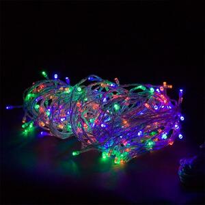 Vianočné LED osvetlenie - 10 m, 100 LED, farebné, na batérie