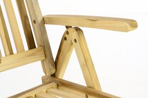 Divero 54742 Záhradná skladacia stolička drevená