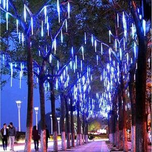 VOLTRONIC LED osvetlenie padajúci sneh, 240 LED, modrá