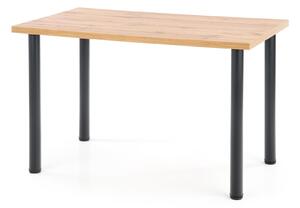 Jedálenský stôl Maxom (dub wotan + čierna) (pre 4 osoby). Vlastná spoľahlivá doprava až k Vám domov. 1028084