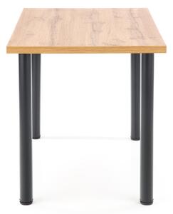 Jedálenský stôl Maxom (dub wotan + čierna) (pre 4 osoby). Vlastná spoľahlivá doprava až k Vám domov. 1028084