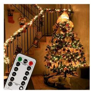 VOLTRONIC® 59576 Vianočné LED osvetlenie 10 m - teple biela 100 LED + ovládač BATÉRIE