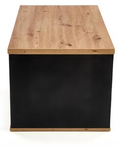 Konferenčný stolík Perenna (dub wotan + čierna). Vlastná spoľahlivá doprava až k Vám domov. 1028118