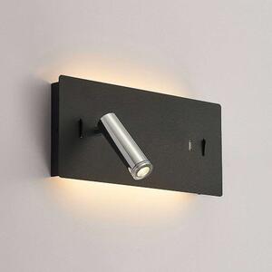 Lucande - Kimo LED Square Nástenné Svietidlo USB Black - Lampemesteren