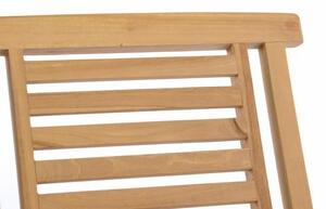 Divero Hantown 41623 Sada 2 ks Skladacia záhradná stolička - teakové drevo