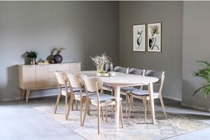 Svetlý oválny dubový rozkladací jedálenský stôl Rowico Mimi, 170 x 105 cm
