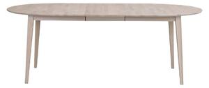 Svetlý oválny dubový rozkladací jedálenský stôl Rowico Mimi, 170 x 105 cm