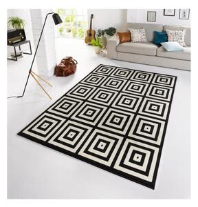 Čierno-sivý koberec Zala Living Duola, 70 × 140 cm