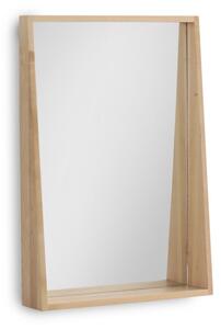 Nástenné zrkadlo z brezového dreva Geese Pure, 65 × 45 cm