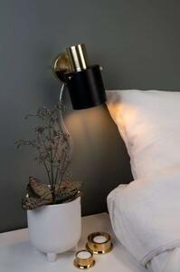 Globen Lighting - Clark 1 Nástenné Svietidlo Black/Brass Globen Lighting - Lampemesteren