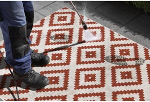 Hnedo-krémový vonkajší koberec NORTHRUGS Malta, 80 x 250 cm