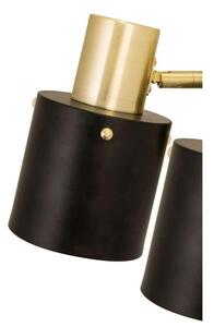 Globen Lighting - Clark 2 Nástenné Svietidlo Black/Brushed Brass - Lampemesteren
